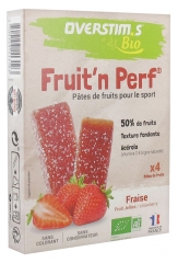 Overstims Fruit'n Perf Pâtes de Fruits Bio 4 Barres Overstims Fruit'n Perf Pâtes de Fruits Bio 4 Barres