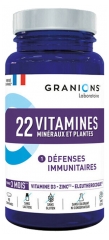 Granions 22 Vitamines Minéraux et Plantes 90 Comprimés Granions 22 Vitamines Minéraux et Plantes 90 Comprimés