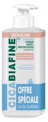 CicaBiafine Douche Crème Anti-Irritations Lavante Lot de 2 x 400 ml CicaBiafine Douche Crème Anti-Irritations Lavante Lot de 2 x 400 ml