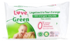 Love & Green Wipes with Orange Blossom 64 Wipes Love & Green Wipes with Orange Blossom 64 Wipes