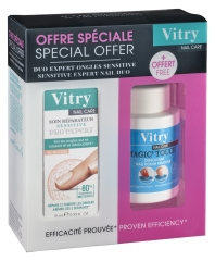 Vitry Nail Care Pro'Expert Sensitive Repairing Care 10ml + Magic'Touch Nail Polish Remover 75ml Free Vitry Nail Care Pro'Expert Sensitive Repairing Care 10ml + Magic'Touch Nail Polish Remover 75ml Free