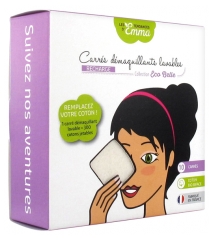 Les Tendances D'Emma Eco Belle Kollektion Waschbarer Make-up-Entferner 10 Quadrate Bio-Baumwolle Biface Les Tendances D'Emma Eco Belle Kollektion Waschbarer Make-up-Entferner 10 Quadrate Bio-Baumwolle Biface