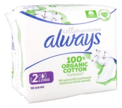 Always Cotton Protection 10 Serviettes Hygiéniques Taille 2 Always Cotton Protection 10 Serviettes Hygiéniques Taille 2