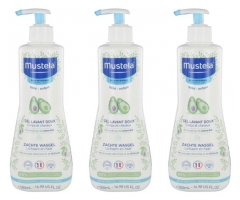Mustela Gel Lavant Doux à l'Avocat Lot de 3 x 500 ml Mustela Gel Lavant Doux à l'Avocat Lot de 3 x 500 ml