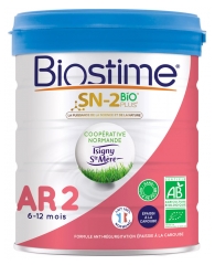 Biostime SN-2 Bio Plus Anti-Régurgitations 2ème Âge de 6 à 12 Mois 800 g Biostime SN-2 Bio Plus Anti-Régurgitations 2ème Âge de 6 à 12 Mois 800 g