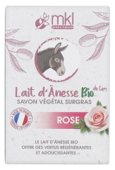 MKL Green Nature Latte D'asina Biologico del Gers Surgras Rose Sapone Vegetale 100 g
