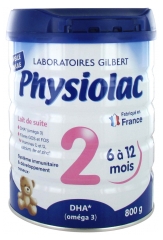 Physiolac 2 6 à 12 Mois 800 g Physiolac 2 6 à 12 Mois 800 g