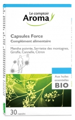 Le Comptoir Aroma Capsules Force aux Huiles Essentielles Bio 30 Capsules Le Comptoir Aroma Capsules Force aux Huiles Essentielles Bio 30 Capsules