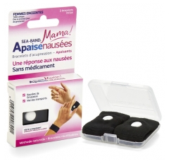 Sea Band Mama Apaisenausées Paire de Bracelets d'Acupression Sea Band Mama Apaisenausées Paire de Bracelets d'Acupression