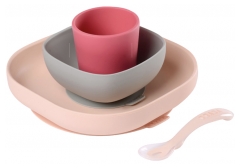 Béaba Coffret Repas Silicone Avec Ventouse 4 Mois et + Béaba Coffret Repas Silicone Avec Ventouse 4 Mois et +