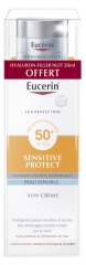 Eucerin Sun Protection Sensitive Protect Sun Crème SPF50+ 50 ml + Hyaluron-Filler Soin de Nuit 20 ml Offert Eucerin Sun Protection Sensitive Protect Sun Crème SPF50+ 50 ml + Hyaluron-Filler Soin de Nuit 20 ml Offert