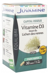 Juvamine Vitamin D3 From Lichen des Rennes 30 Capsules Juvamine Vitamin D3 From Lichen des Rennes 30 Capsules