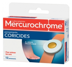 Mercurochrome 12 Pansements Coricides Mercurochrome 12 Pansements Coricides