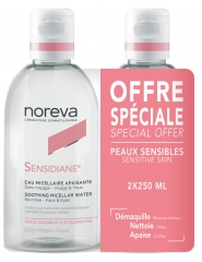 Noreva Agua Micelar Calmante Juego de 2 x 250 ml Noreva Agua Micelar Calmante Juego de 2 x 250 ml