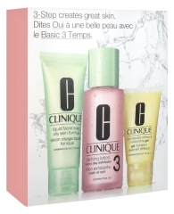 Clinique Basis 3-Stufen-Box Schönheitsprogramm Mischhaut bis Fettig 180 ml Clinique Basis 3-Stufen-Box Schönheitsprogramm Mischhaut bis Fettig 180 ml