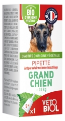 Vétobiol Pipette Big Dog Over 30kg 1 Pipette Vétobiol Pipette Big Dog Over 30kg 1 Pipette