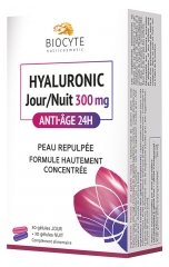 Biocyte Hyaluronic Jour / Nuit 300 mg Anti-Âge 24H 60 Gélules Biocyte Hyaluronic Jour / Nuit 300 mg Anti-Âge 24H 60 Gélules