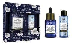 Sanoflore Nuit Merveilleuse Regenerating Anti-Wrinkle Night Oil Organic 30ml + Cleansing Micellar Water Organic 50ml Offered Sanoflore Nuit Merveilleuse Regenerating Anti-Wrinkle Night Oil Organic 30ml + Cleansing Micellar Water Organic 50ml Offered
