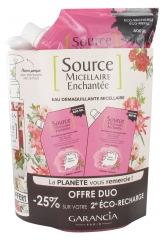 Garancia Source Micellaire Enchantée Eau Démaquillante Micellaire Rose d'Antan Éco-Recharge Lot de 2 x 400 ml + Flacon à Recharger Offert Garancia Source Micellaire Enchantée Eau Démaquillante Micellaire Rose d'Antan Éco-Recharge Lot de 2 x 400 ml + Flacon à Recharger Offert