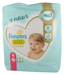 Pampers Premium Protection 23 Couches Taille 4 (9-14 kg) Pampers Premium Protection 23 Couches Taille 4 (9-14 kg)