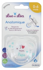 Luc et Léa Sucette Silicone Anatomique avec Anneau 0-6 Mois Luc et Léa Sucette Silicone Anatomique avec Anneau 0-6 Mois