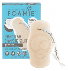 Foamie Shampoing en Barre à l'Huile de Coco Cheveux Normaux 80 g Foamie Shampoing en Barre à l'Huile de Coco Cheveux Normaux 80 g