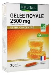 Naturland Royal Jelly 2500mg Organic 20 Phials Naturland Royal Jelly 2500mg Organic 20 Phials