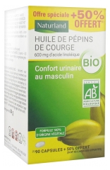 Naturland Huile de Pépins de Courge Bio 90 Capsules + 45 Capsules Offertes Naturland Huile de Pépins de Courge Bio 90 Capsules + 45 Capsules Offertes