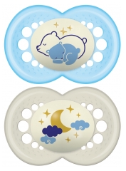 MAM Nuit Phosphorescent Anatomic Dummy 18 Months + MAM Nuit Phosphorescent Anatomic Dummy 18 Months +