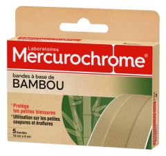 Mercurochrome Tiras de Corte de Bambú 5 Tiras Mercurochrome Tiras de Corte de Bambú 5 Tiras