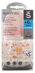 Suavinex Biberon avec Tétine Symétrique SX Pro Débit Lent 150 ml 0 Mois et + Suavinex Biberon avec Tétine Symétrique SX Pro Débit Lent 150 ml 0 Mois et +