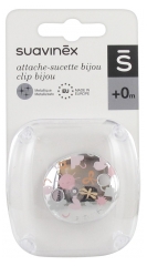 Suavinex Pacifier Clip Jewel Clip 0 Month and + Suavinex Pacifier Clip Jewel Clip 0 Month and +
