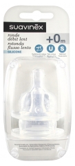 Suavinex 2 Round Teats Slow Flow 0 Month and + Suavinex 2 Round Teats Slow Flow 0 Month and +