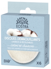 Eostra Washable & Reusable Make-up Remover Pads 6 Cottons Eostra Washable & Reusable Make-up Remover Pads 6 Cottons