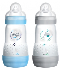 MAM 2 Biberons Anti-Colique 260 ml 0 Mois et + MAM 2 Biberons Anti-Colique 260 ml 0 Mois et +