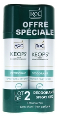 RoC Keops Trockener Deo-Spray Pack von 2 x 150 ml RoC Keops Trockener Deo-Spray Pack von 2 x 150 ml