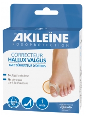 Akileïne Podoprotection Correcteur Hallux Valgus avec Séparateur d'Orteils Akileïne Podoprotection Correcteur Hallux Valgus avec Séparateur d'Orteils