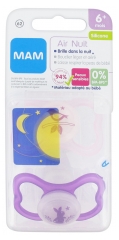 MAM Air Nuit 2 Sucettes Silicone 6 Mois et + MAM Air Nuit 2 Sucettes Silicone 6 Mois et +