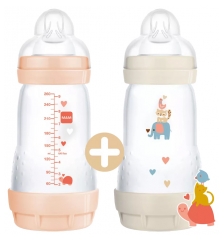 MAM Easy Start 2 Anti-Colic Baby Bottles 260ml 2 Months and + Flow 2 MAM Easy Start 2 Anti-Colic Baby Bottles 260ml 2 Months and + Flow 2