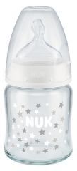 NUK First Choice + Biberon Verre 120 ml 0-6 Mois NUK First Choice + Biberon Verre 120 ml 0-6 Mois