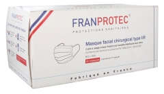 FRANPROTEC Masque Facial Chirurgical EFB 98% 50 Masques FRANPROTEC Masque Facial Chirurgical EFB 98% 50 Masques