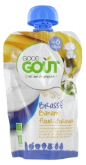 Good Goût Brassé Banane Fleur d'Oranger dès 6 Mois Bio 90 g Good Goût Brassé Banane Fleur d'Oranger dès 6 Mois Bio 90 g