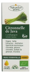 NatureSun Aroms Ätherisches Öl Zitronengras Java (Cymbopogon Winterianus) Bio 10 ml NatureSun Aroms Ätherisches Öl Zitronengras Java (Cymbopogon Winterianus) Bio 10 ml