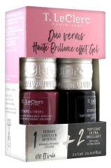 T.Leclerc Duo Vernis Haute Brillance Effet Gel 2 x 5 ml T.Leclerc Duo Vernis Haute Brillance Effet Gel 2 x 5 ml
