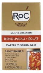 RoC Multi Correxion Renouveau + Éclat Capsules Sérum Nuit 30 Capsules Biodégradables RoC Multi Correxion Renouveau + Éclat Capsules Sérum Nuit 30 Capsules Biodégradables