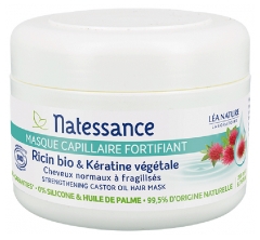 Natessance Masque Capillaire Fortifiant Ricin Bio & Kératine Végétale 200 ml Natessance Masque Capillaire Fortifiant Ricin Bio & Kératine Végétale 200 ml