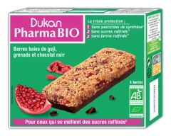 Dukan Pharma Organic Bars Goji Berries Pomegranate and Dark Chocolate 4 Bars Dukan Pharma Organic Bars Goji Berries Pomegranate and Dark Chocolate 4 Bars