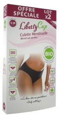 Liberty Cup Bragas Menstruales Color Negro Orgánico Set de 2 Liberty Cup Bragas Menstruales Color Negro Orgánico Set de 2