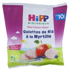 HiPP Mon Goûter Plaisir Heidelbeer-Reiskuchen ab 10 Monaten Bio 30 g HiPP Mon Goûter Plaisir Heidelbeer-Reiskuchen ab 10 Monaten Bio 30 g