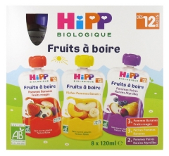 HiPP Fruta Para Beber a Partir de los 12 Meses Ecológica 8 Botellas de 120 ml HiPP Fruta Para Beber a Partir de los 12 Meses Ecológica 8 Botellas de 120 ml